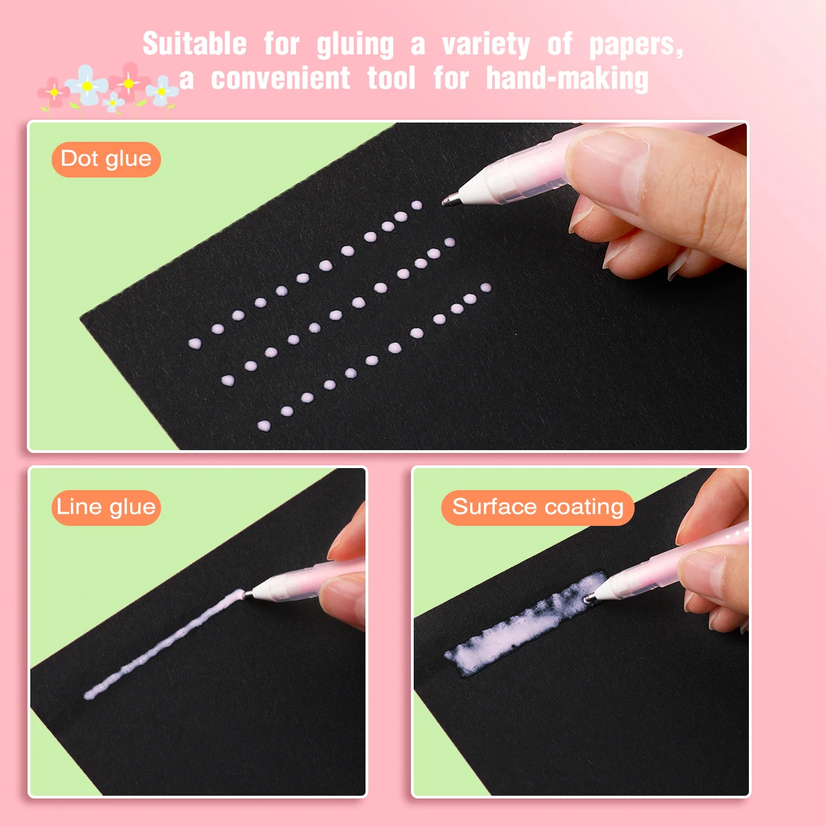 Multifunction Pen 1 Pack Pen-shaped Dispensing Pens for Dot Line and Surface Coating used for DIY Handbook Sticker