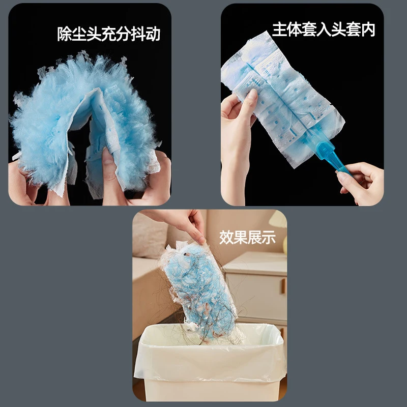 30 Pieces Disposable Duster Refills Compatible for Swiffer