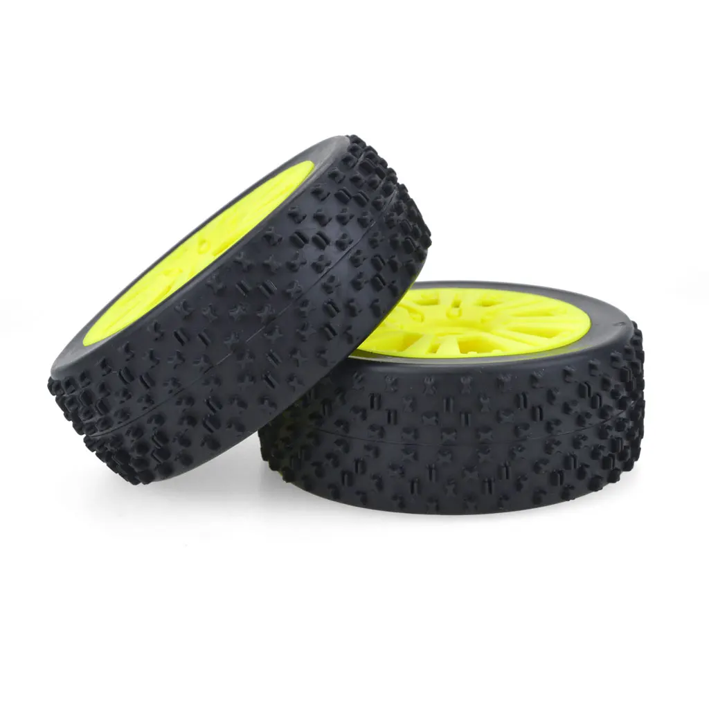 

2pcs ZD Racing 1:8 off road Suv flat car tires wheels hsp traxxas Symbol tire white or yellow