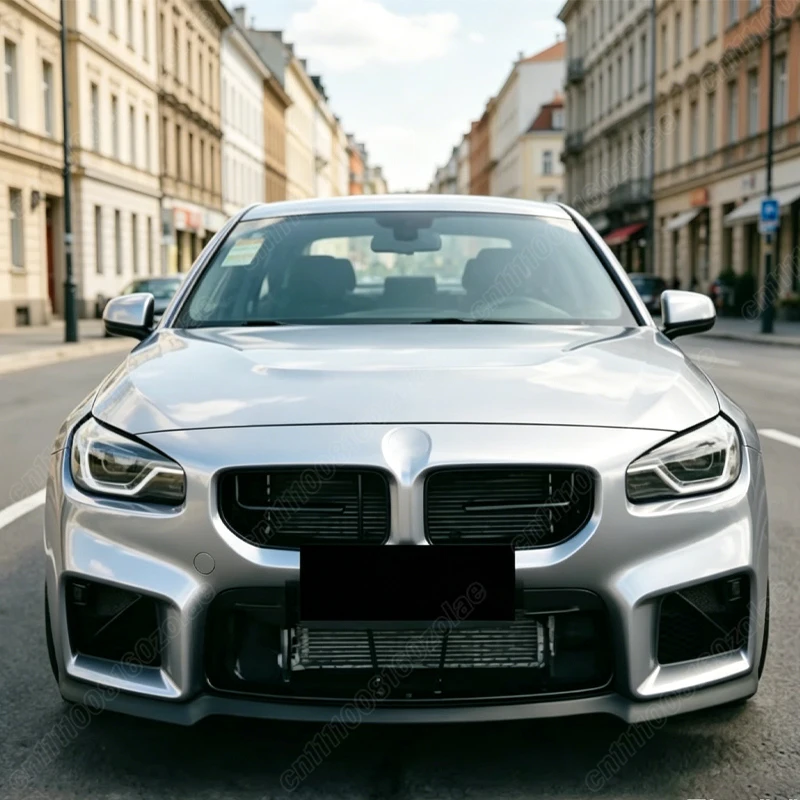 BMW 2 시리즈 M2 G87 2023 2024 2025 2026 차량용 MP 스타일 프론트 범퍼 립 스포츠 레이싱 프론트 턱 스포일러 바디 개조 키트