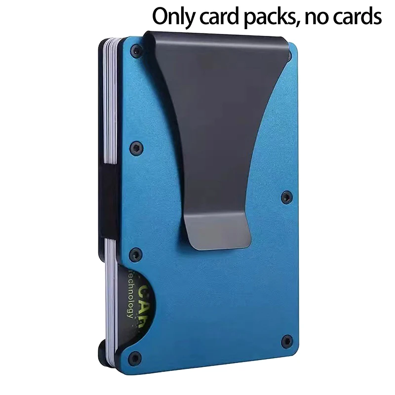 Slim RFID Minimalist Wallet with Money Clip – Anti-Theft Design