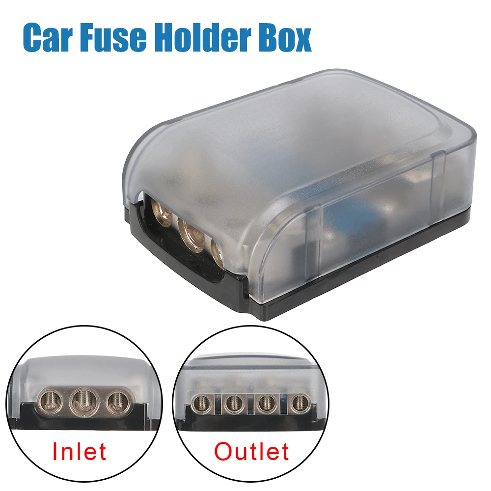 

Stereo Audio Fuse Holder Car Truck Audio Modification Mini Fuse Holder Power Distribution Block Fuse Box Zinc Alloy
