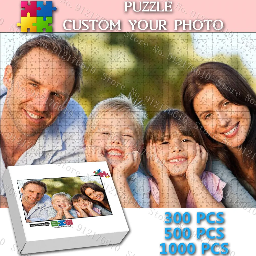 Personalized Photo Puzzle Custom Photo Jigsaw From Your Own Picture Custom Photo Puzzle 300/500/1000 Pieces Puzzle for Adult 1020 pieces photo corner stickers for diy scrapbooking journal and picture