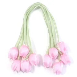 Colorful 3D Tulip Bow Flower Decorative Accessories - 5 PCS (Pink)