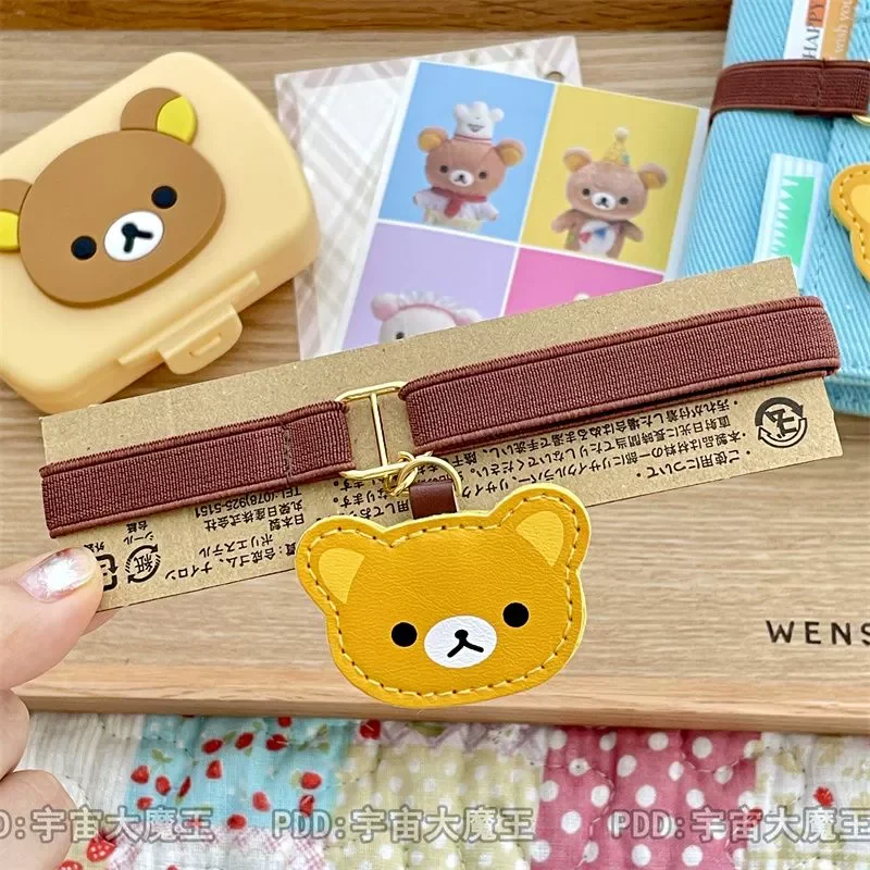 Rilakkuma Notebook Strap Bookmark Relaxbear Diary Decoration Good Look Creative Gift Elastic Bandage Ins New Popular Friend Gift