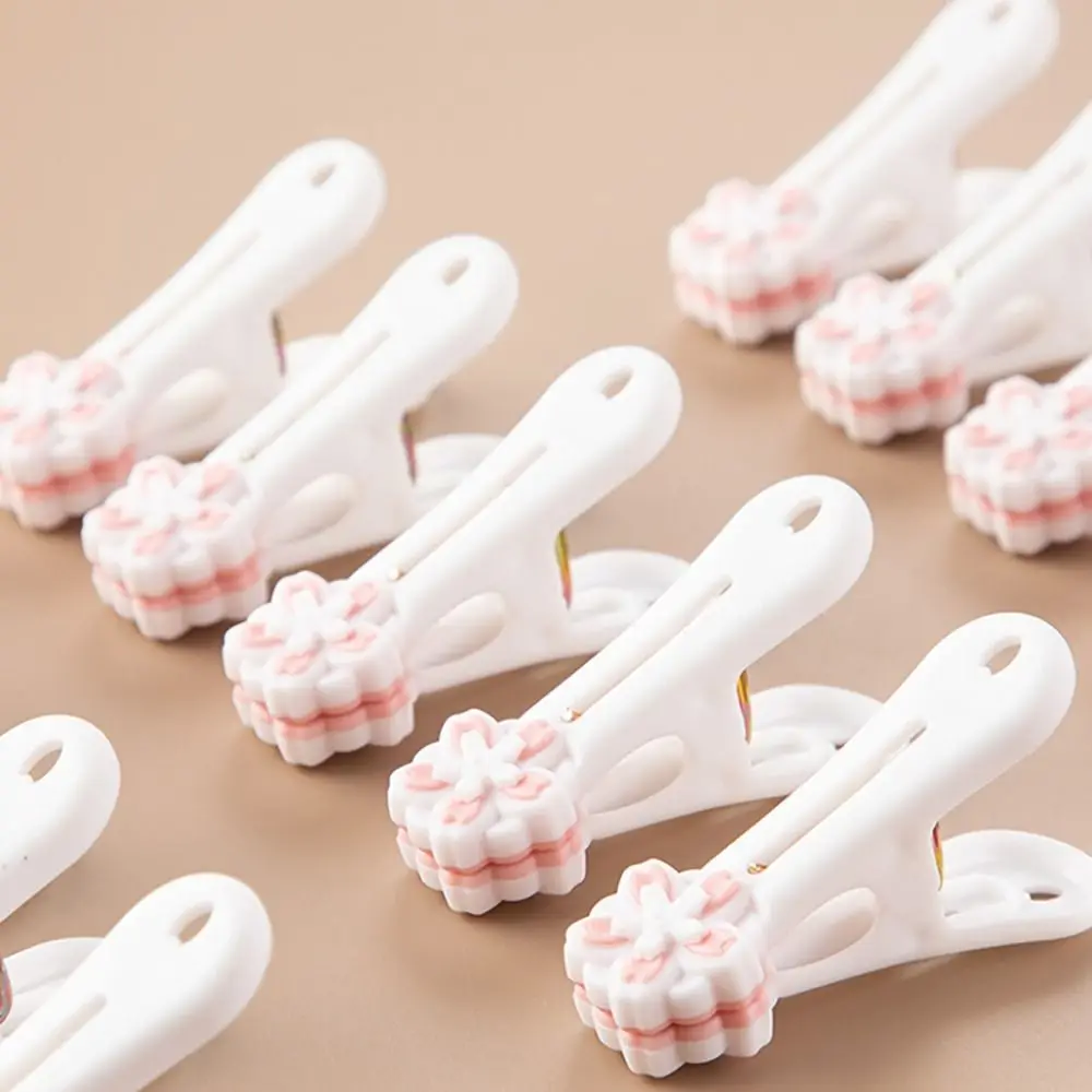 방풍 고정 의류 클립, 녹 방지 의류 페그, 휴대용 귀여운 다기능 씰링 클립, 6..