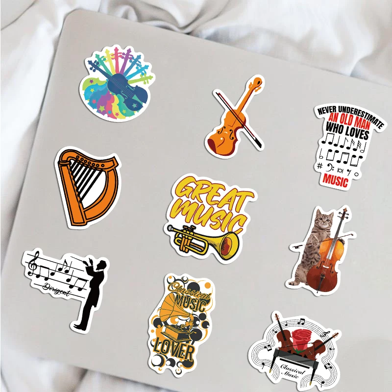 25Pcs Print Music Album Covers Stickers Aesthetic Singer Poster Sticker for  Laptop Luggage Guitar Skateboard Helmet