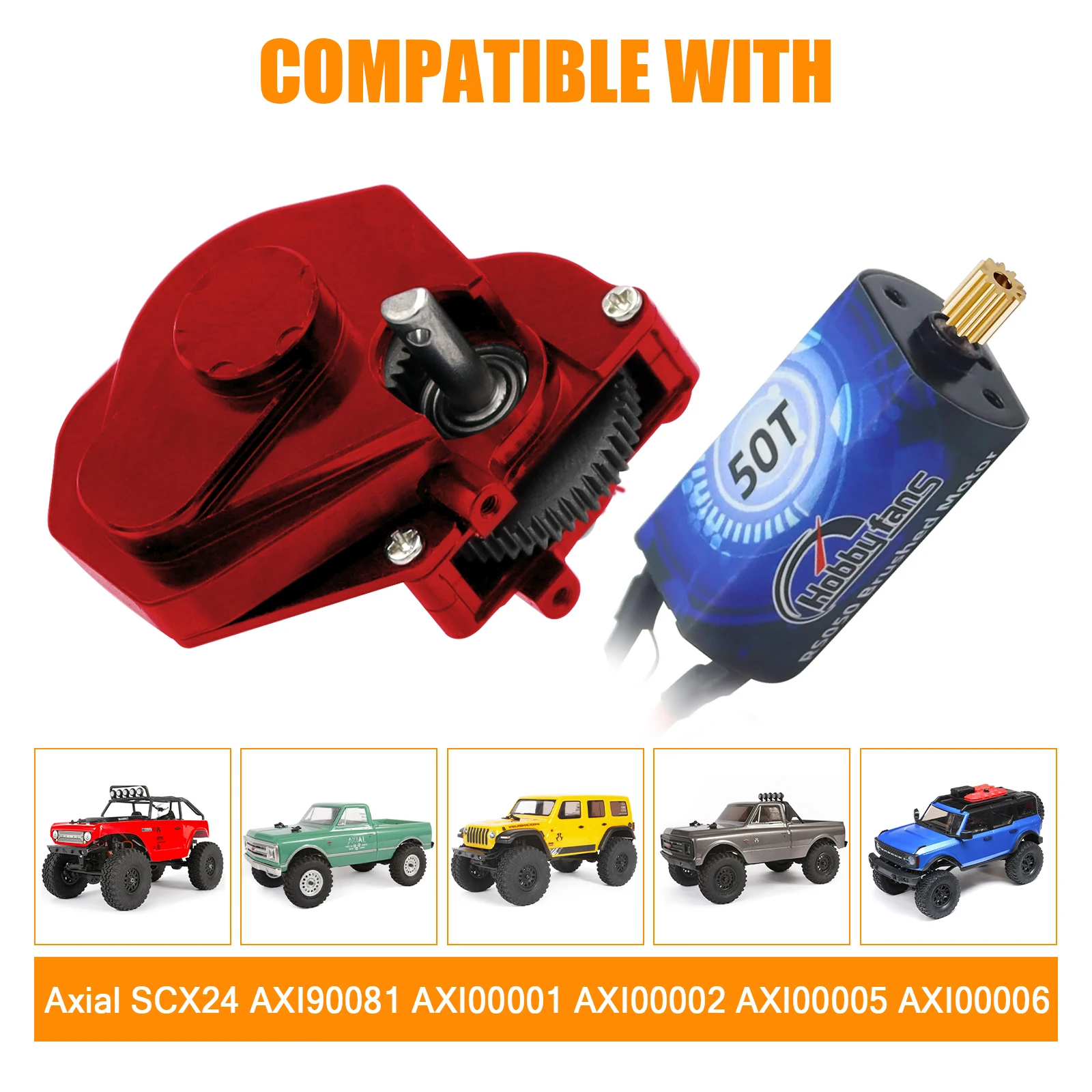 

Мотор щеточный из алюминиевого сплава для Axial SCX24 1/24 RC Crawler
