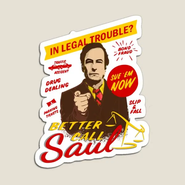 

Better Call Saul Magnet Stickers Refrigerator Magnetic Baby Kids Home for Fridge Organizer Toy Decor Funny Colorful Holder
