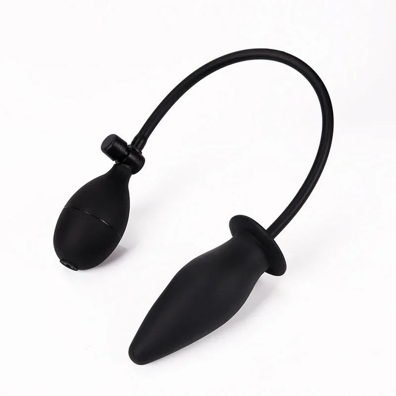 Soft silicone inflatable Anal Dildo butt plug dilator anus massager sex toy for women men gay