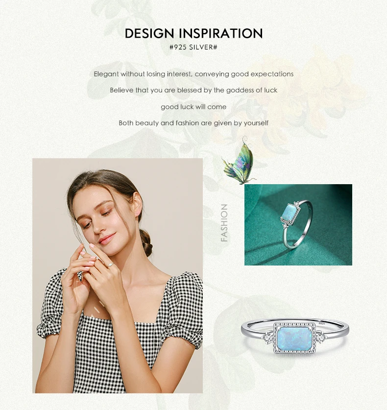 MODIAN Real 925 Sterling Silver Fantastic Natural Opals Finger Rings For Women Wedding Anniversary Jewelry Fine Accessories Anel