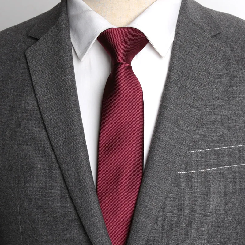 Mens Ties Champagne Red Black Solid Skinny Necktie Women Casaual Dress Gifts Wedding Neck Ties for Men Groom Shirt Accessories