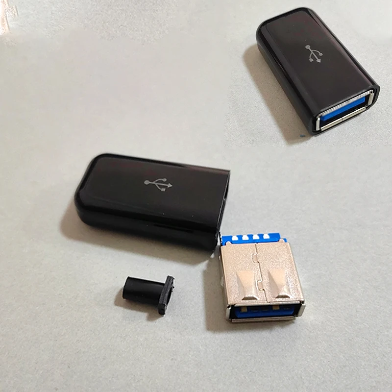 1/5 세트 USB3.0 남성 여성 커넥터 플러그 용접 고속 충전 충전기 플러그 데이터 연결 어댑터 소켓 DIY USB 키트