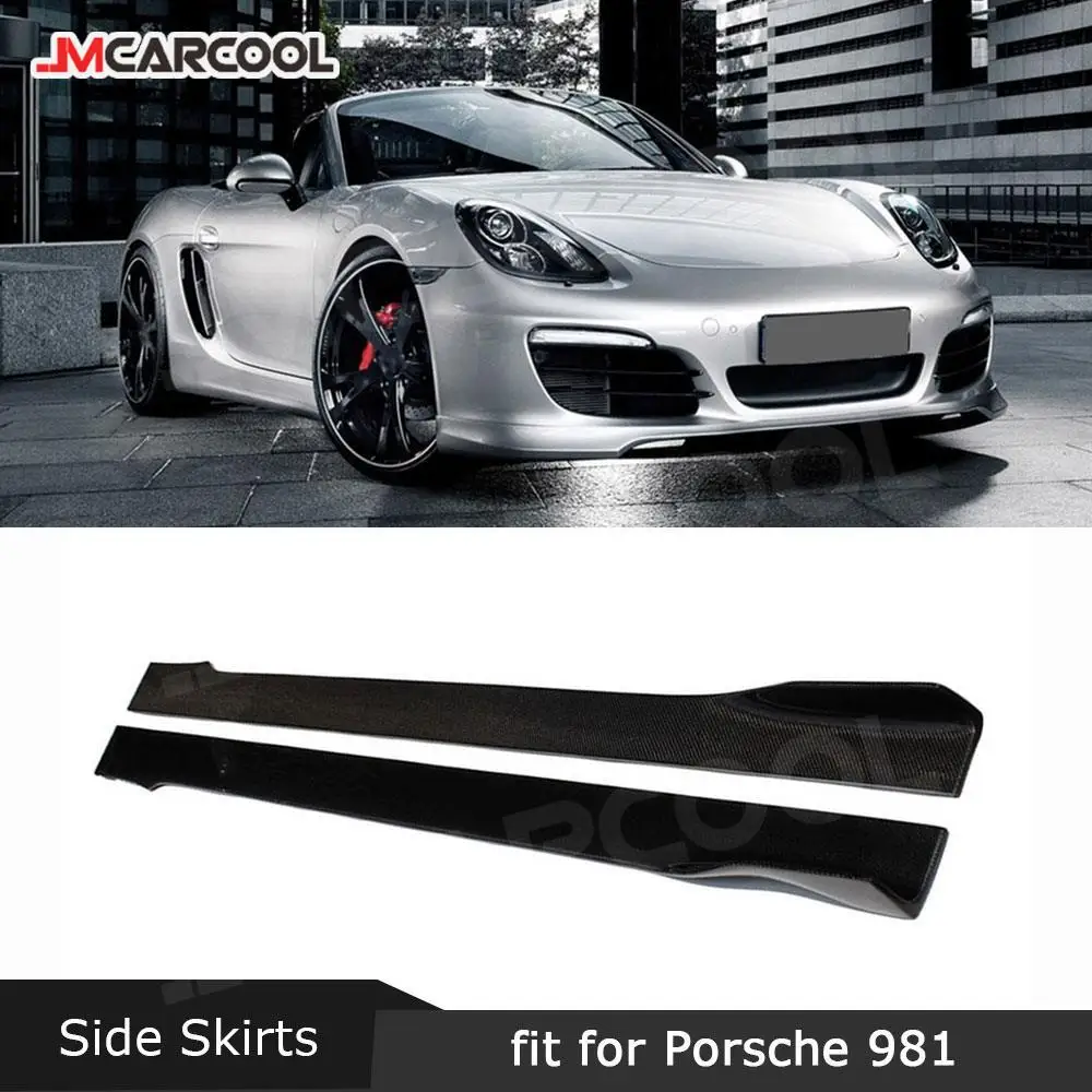 CarbonFiberCarSideBumperSkirtsforPorsche981CaymanBoxster2013