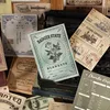 36sheets/book Light Retro Simulation Ticket Material Decorative Paper DIY Handmade Material Scrapbook Collage Decorative Crafts 2