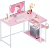 43 Inch L Shaped Computer Desk Small Corner Desk for Small Space Home Office, Computers Desks 2