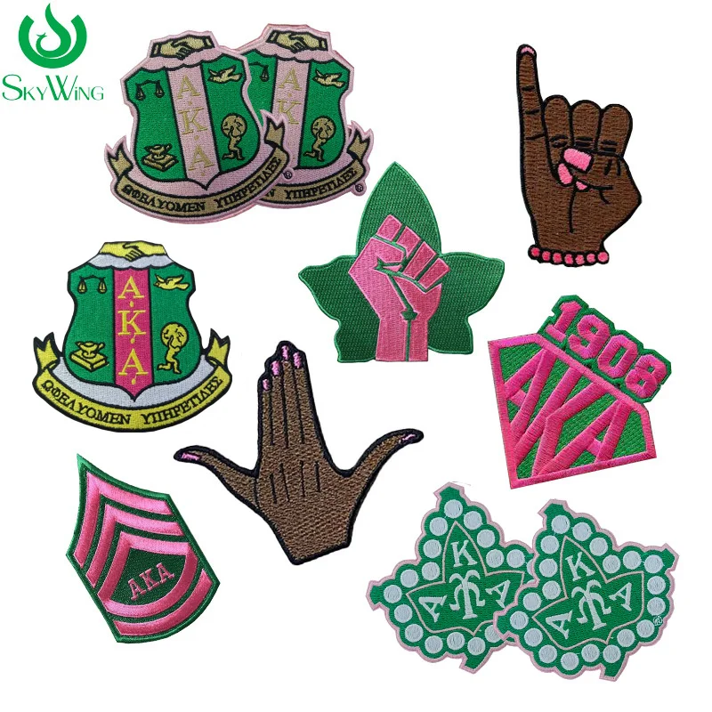 Small Size AKA Alpha Kappa Alpha Sorority Patch Pearl Ivy Shield