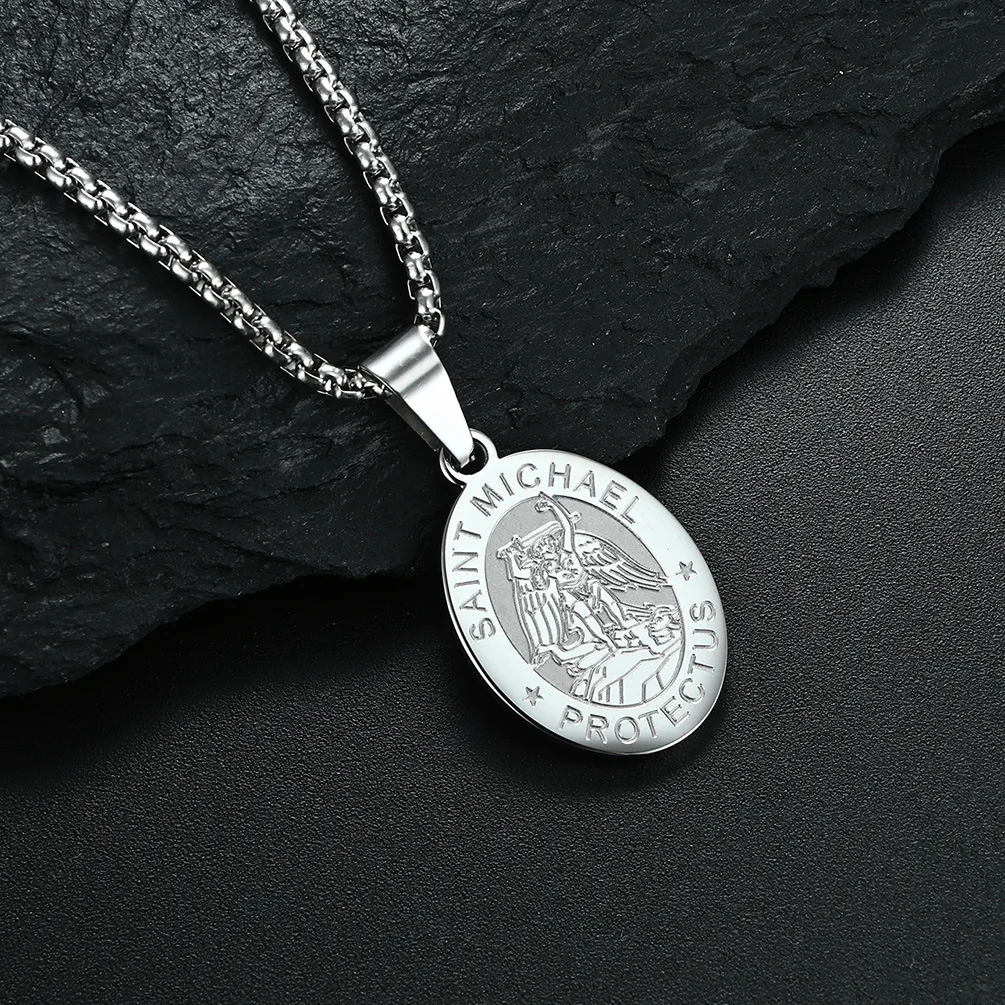 Saint Michael Pendant Necklace 3
