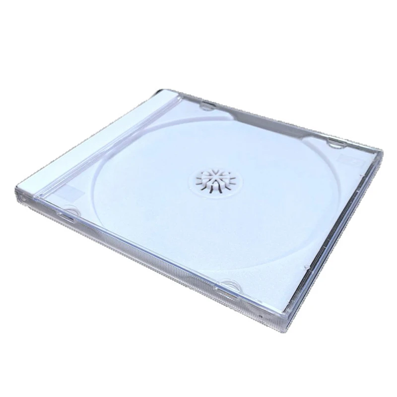 Translucency CD Jewel Case With Clear Tray Plastic Dust Protection Case Capacity 1/2 Discs Anti-scratch CD Protective cd dvd storage case