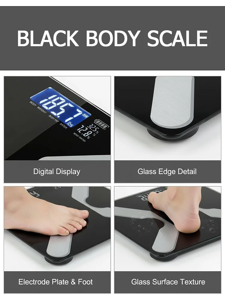 1 bilancia portatile da bagno, mini bilancia intelligente ad alta precisione per il corpo, peso, spedizione senza batterie_voghion.com