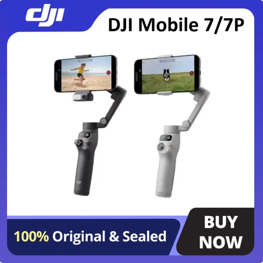 DJI Osmo Mobile 7/7P Smartphone Stabilisator 3-assig - Roze Rood/Lichtblauw