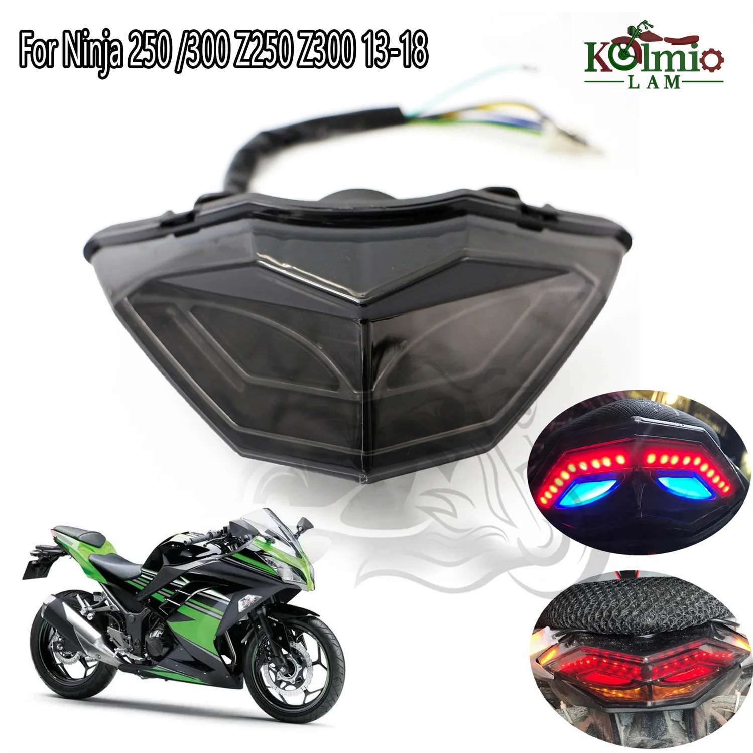 世界セット Fit For 2013 - 2018 KAWASAKI NINJA 300 250 Z250 Z300