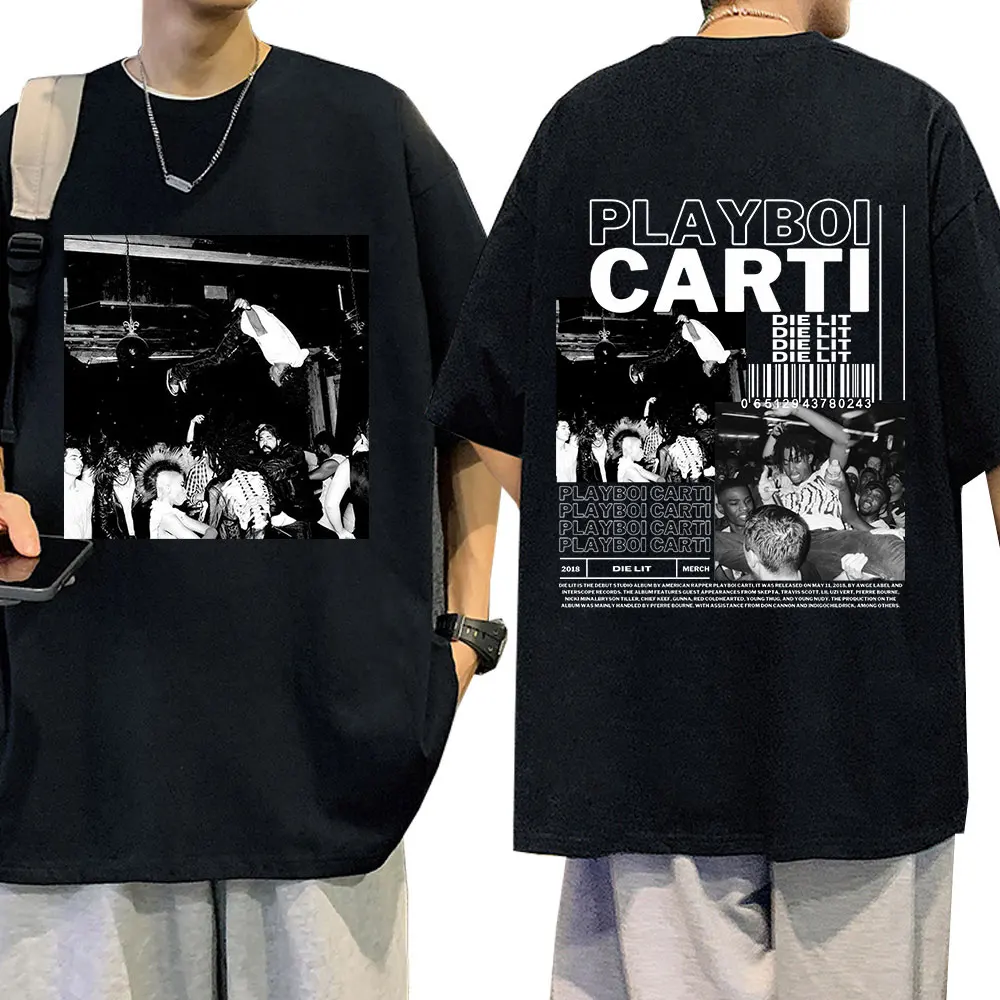 Rapper Playboi Carti Music Album Die Lit Graphic T Shirt Men