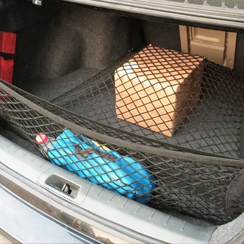 70*70cm Car Trunk Net Boot String Mesh Elastic Nylon Rear Back Cargo Trunk Storage Organizer Luggage Net Holder Car Accessories