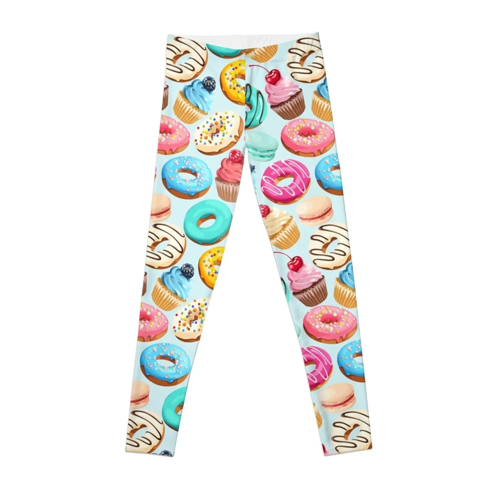 

Colorful Retro Donuts & Desserts Leggings Women's pants push up tights for gym wear Womens Leggings