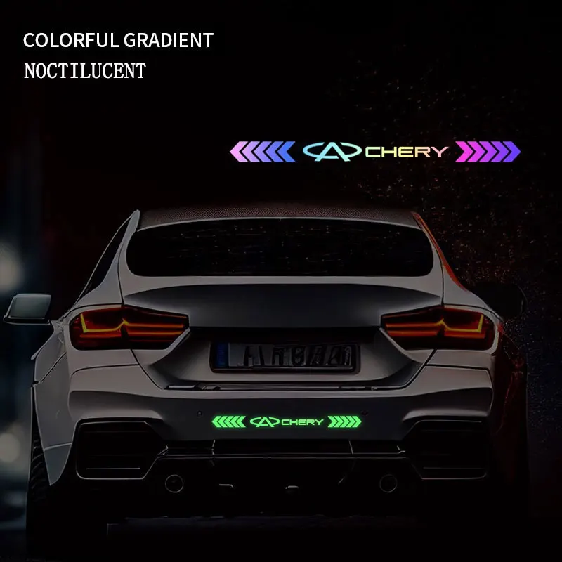 

Car Trunk Tail Safety Warning Reflective Stickers For Chery TIGGO 5 7 Pro 8Pro Max MVM X22 DR3 Amulet Fulwin T11 A35 Accessories