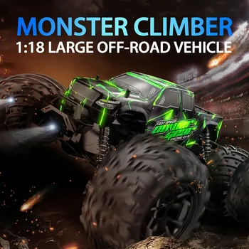 High-speed remote-controlled car, 1:18 scale remote-controlled monster off-road vehicle, durable body suitable for various terra 6