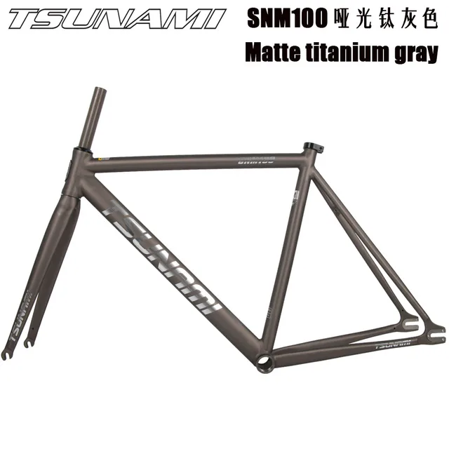 TSUNAMI SNM100 高品質シングルスピード自転車フレームセット固定ギア