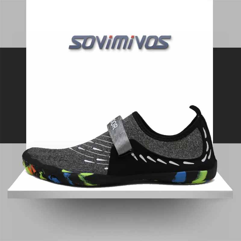 

High Quality New Style Water Men Beach Shoes Mens Upstream Aqua Shoes Man Quick Dry River Sea Slippers Diving Swimming Socks 47