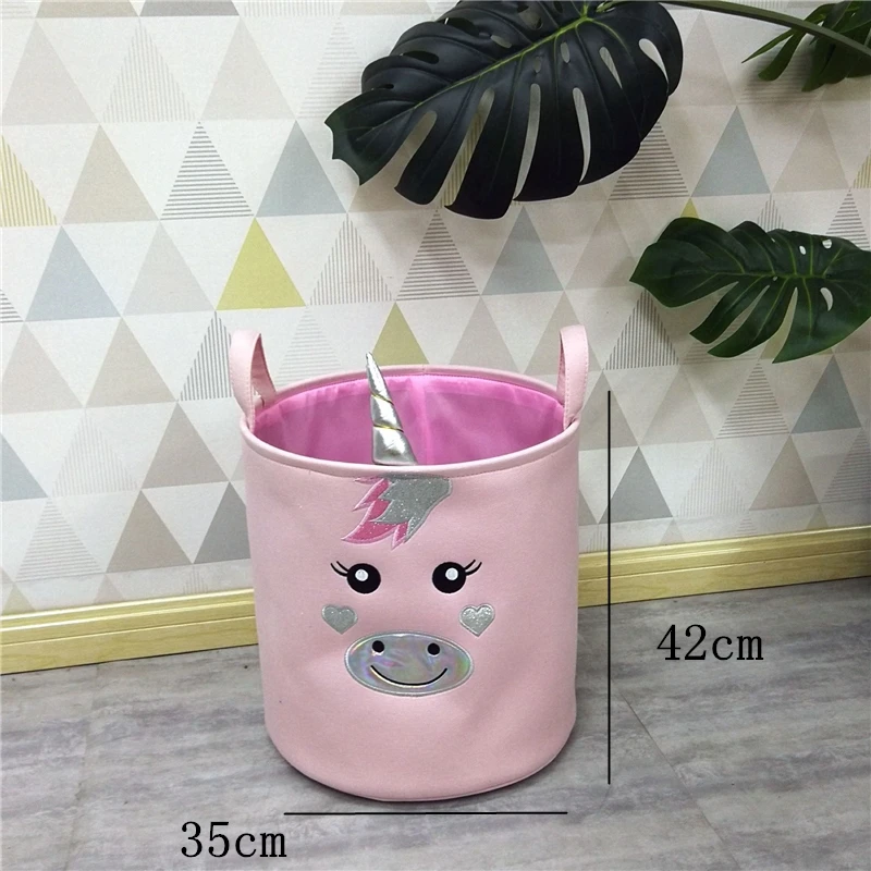 thumbnail image 1 of Cesta de almacenamiento impermeable con patrón de arcoíris rosa para juguetes, cesta para ropa sucia, bolsa para guardar ropa, juguetes, organizador de artículos diversos, 1 of 5