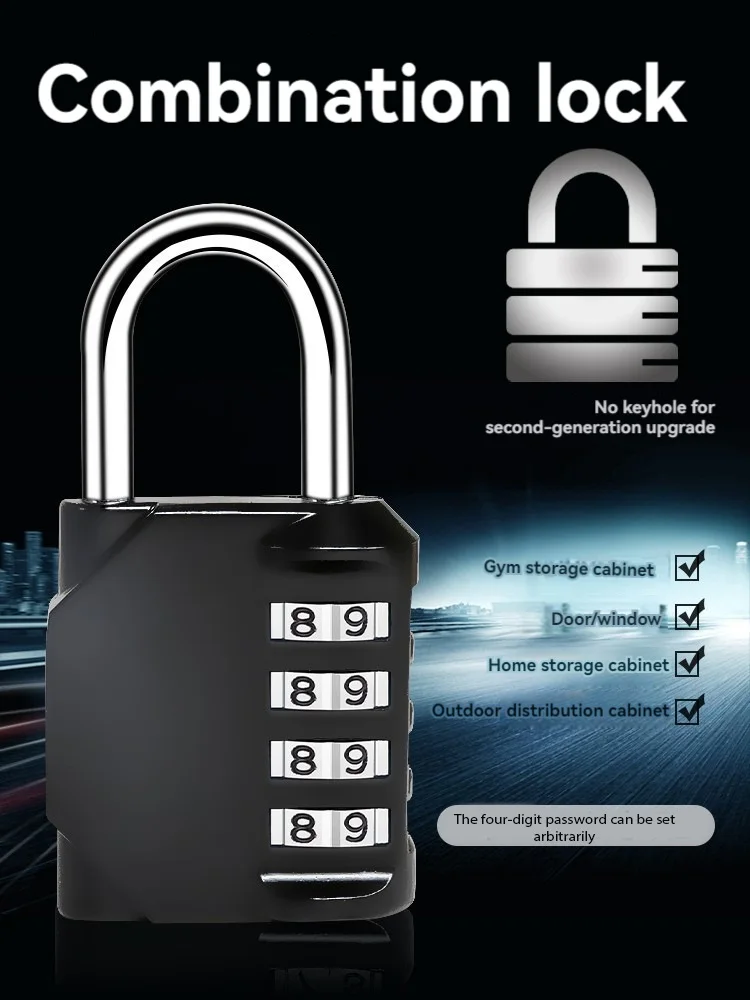 Description Picture 4 of itemMini Cabinet Door Lock Home Backpack Luggage Bag Student Dormitory Jian Shengfang Padlock 4 Digit Password Anti-theft Lock