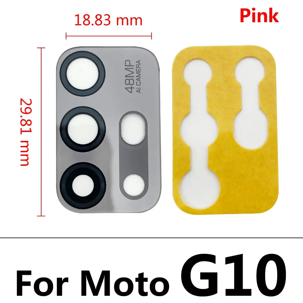 접착식 후면 카메라 유리 렌즈, 모토로라 모토 G 스타일러스 G 플레이 G 5G 플러스 G 파워 2021 G10 G100, 50 개, 신제품