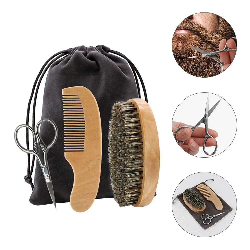 

Beard Oil Kit Mens Hair Conditioner Care Shavers for Caring Tool Boys Scissors Man