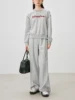 ZIQIAO Letter Embroidery Sweatshirt Casual Pants Set For Women 2024 Autumn Winter New Design Warm Sweatshirt Pants 24ZQ94197 3