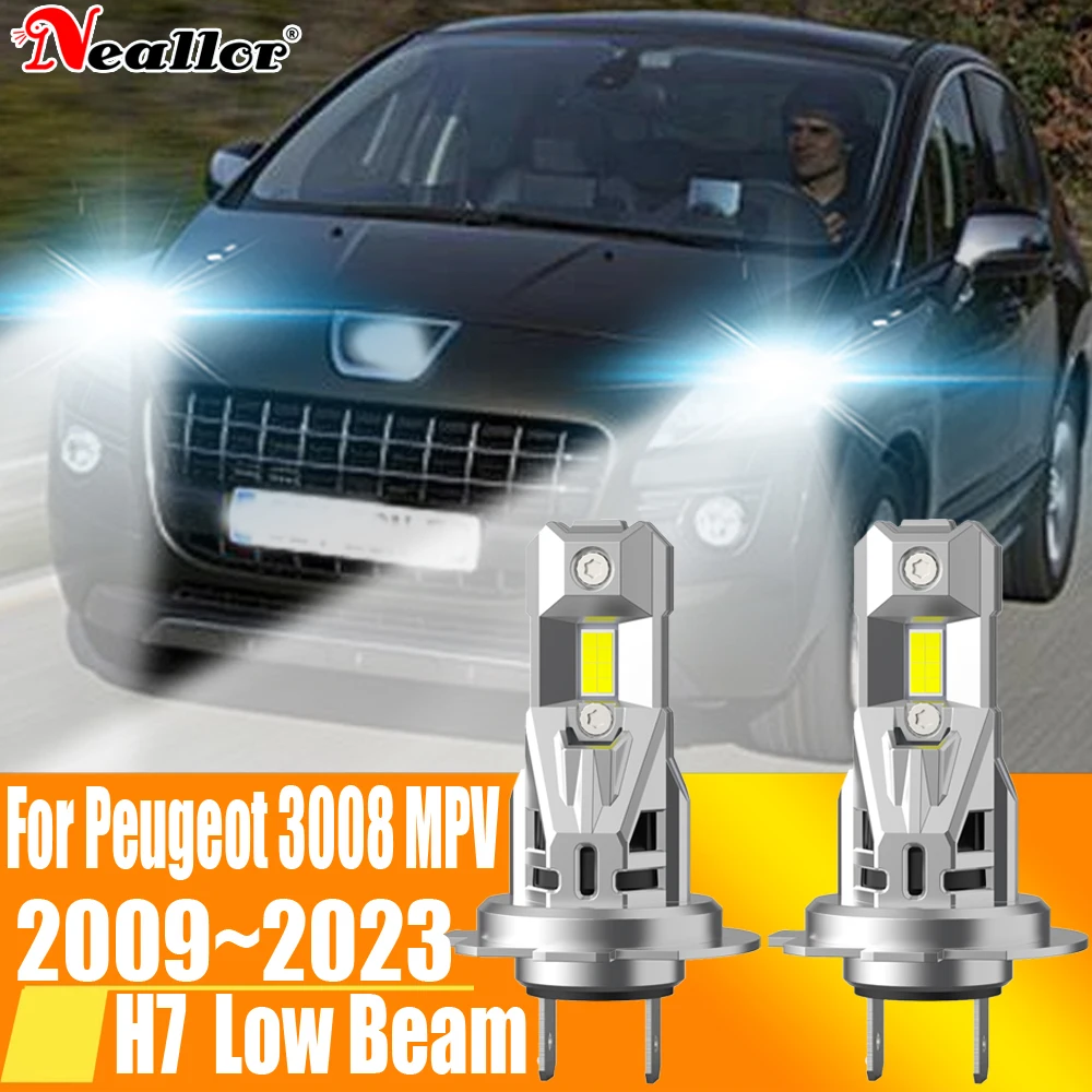 

2 шт., Автомобильные светодиодные лампы H7 H18 12 В 55 Вт 6000 МП 3008 ~ 2009