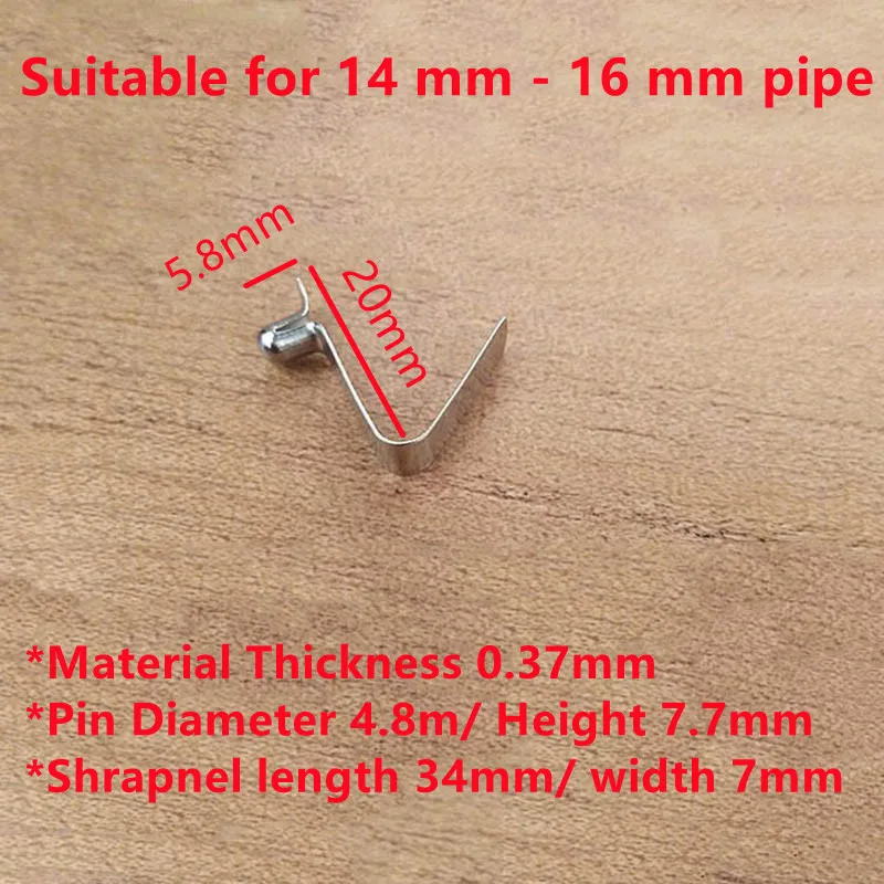 50PCS 4mm Small Spring Sheet Riveted Spring Buckle V shaped Positioning