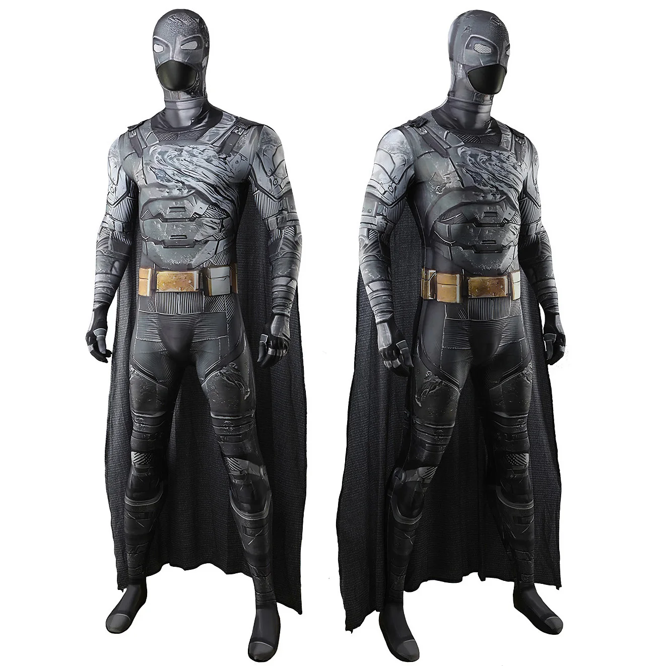 DC-Inspired Batman Cosplay Bodysuit for Adults and Kids