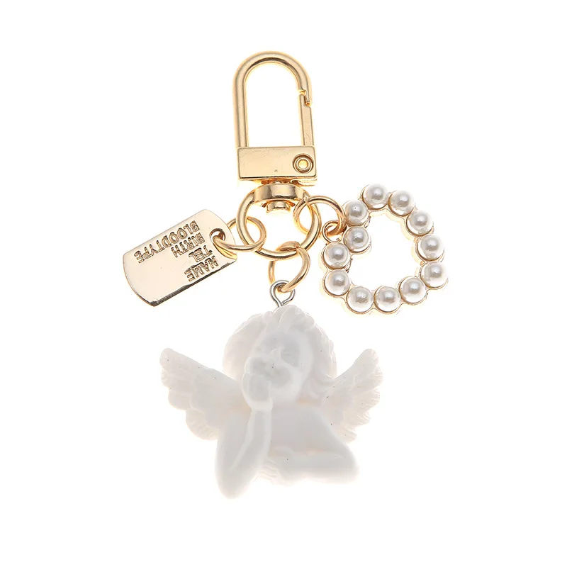 Acquista 1 pz portachiavi donna ragazza moda coreana conchiglia perla portachiavi borsa ciondoli portachiavi in ​​oro portachiavi gingillo accessori chiave cuore carino in Italia a partire da 9.37