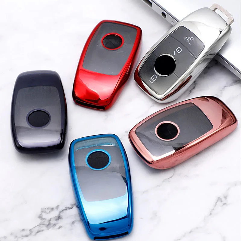

TPU Car Key Cover Case Shell For Mercedes Benz A C E S G Class GLC CLE CLA GLB GLS W177 W205 W213 W222 X167 AMG EQS EQC GLA W204