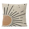 Geometric Floral Linen Pillow Cover Home Decorative Boho Throw Pillow Case Flowers Art Simple Cushion Decor Sofa Pillows 60x60 4