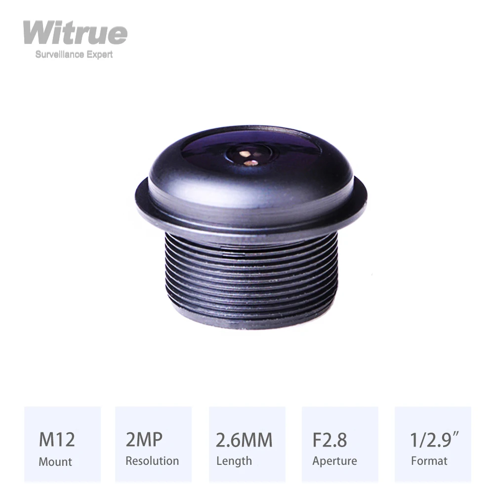 Witrue M12 CCTV Lens 2.6MM Aperture F2.8 Format 1/2.9