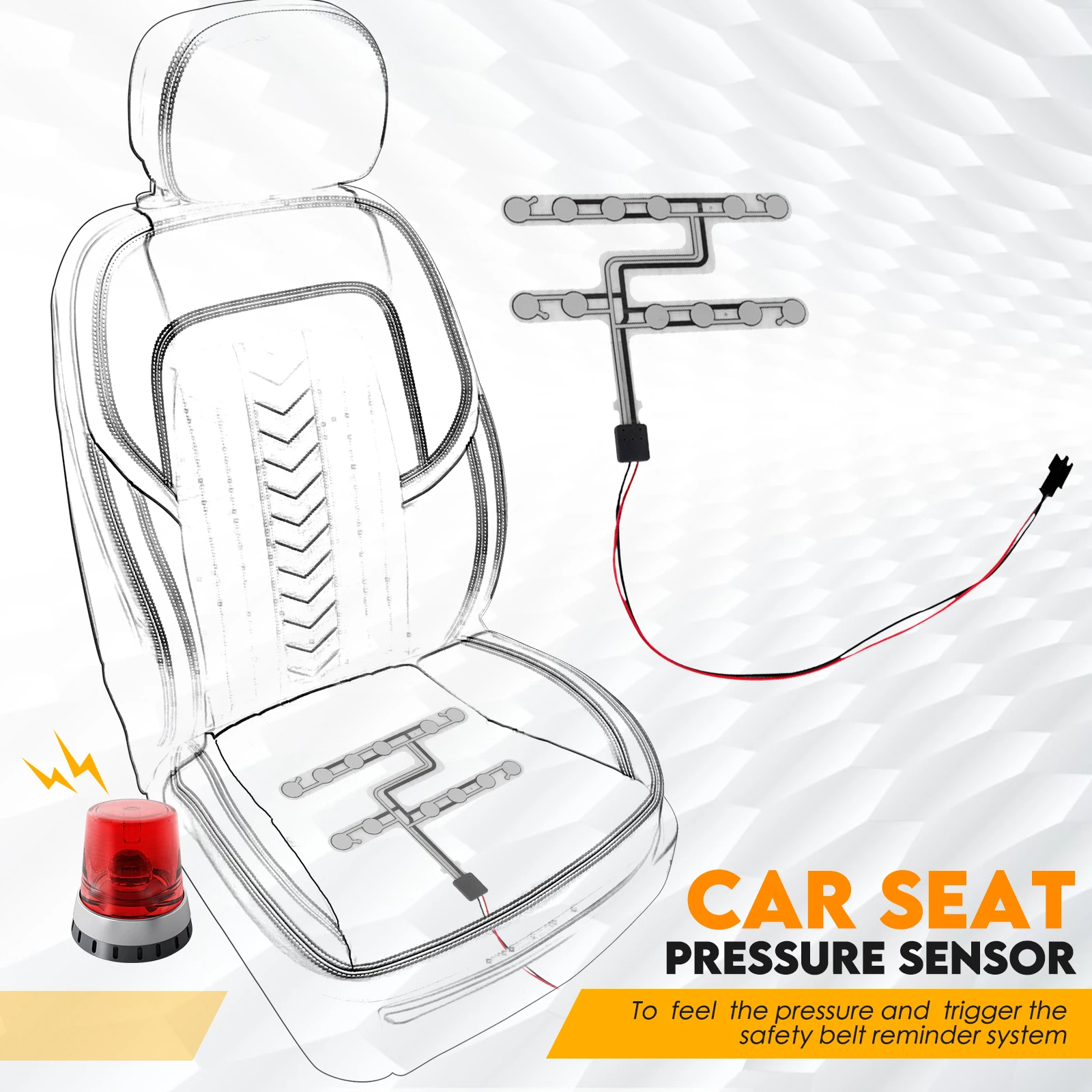 UniversalCarSeatPressureSensorSafetyBeltWarningReminderPad