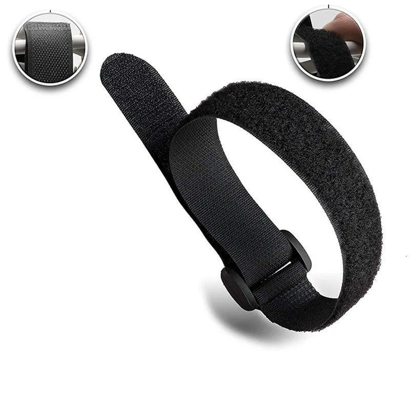 Bicycle Handlebar Strap Holder Cycling Nylon Sticky Tie Flashlight Tie Rope Bandages Universal Fixed Items 5pcs/lot bike strap