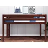 Contemporary Twin Low Loft Bed with End Ladder Solid Wood Cherry Slats Assembly Required Space Saving Kids Furniture 4