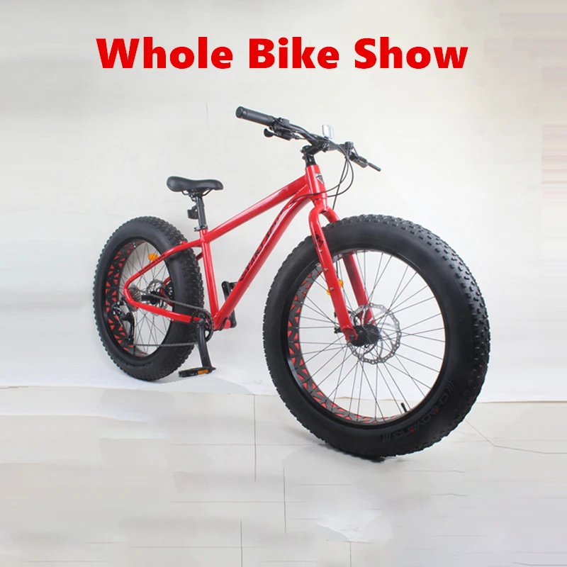 26in Fat Bike Front Wheel 4.0/4.9'' Tire Snow Bike Rear Wheel Aluminum Alloy Beach Bike Wheelset Disc Brake Hubs QR 135mm/190mm 36H For 7-12S Cassette