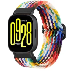 Breathable Loop Nylon Strap - Comfortable Wristband Accessory for Active Lifestyles (Official rainbow)